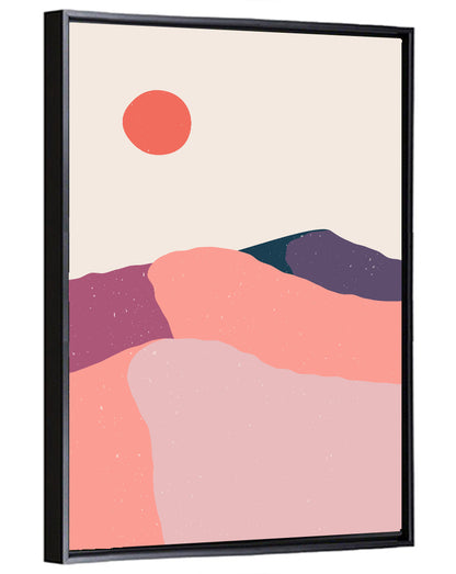 Desert Sunrise Abstract Landscape Wall Art