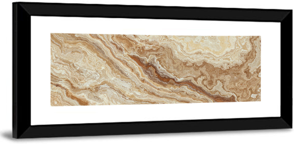 Honey Onyx Marble Illustration Wall Art