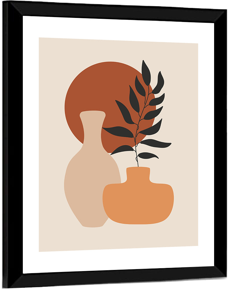 Abstract Botanical Vases Wall Art