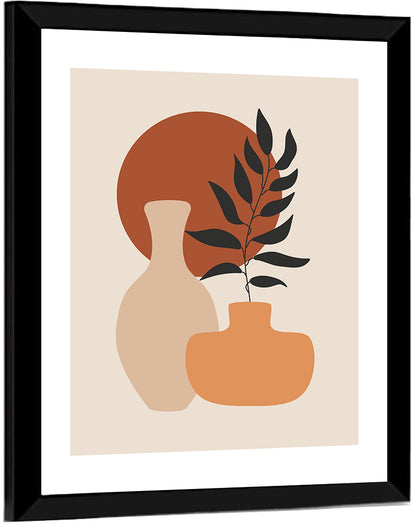 Abstract Botanical Vases Wall Art