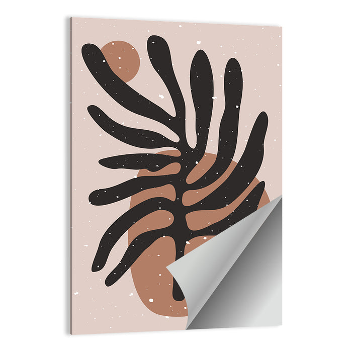 Mid Century Botanical Abstract Wall Art as a poster print