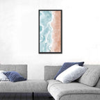 Aerial Shoreline Waves Wall Art
