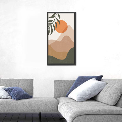 Boho Mountain Sunset Wall Art