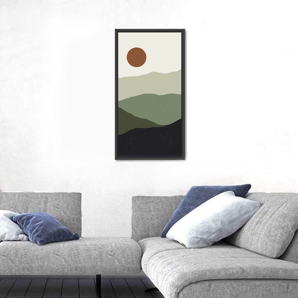 Sage Ridge Minimalist Landscape Wall Art