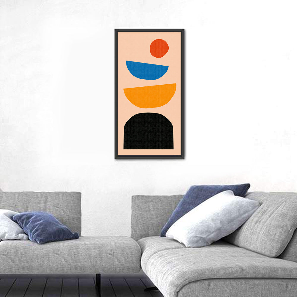 Mid Century Geometric Stack Wall Art