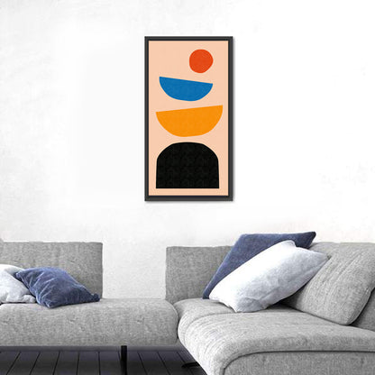 Mid Century Geometric Stack Wall Art