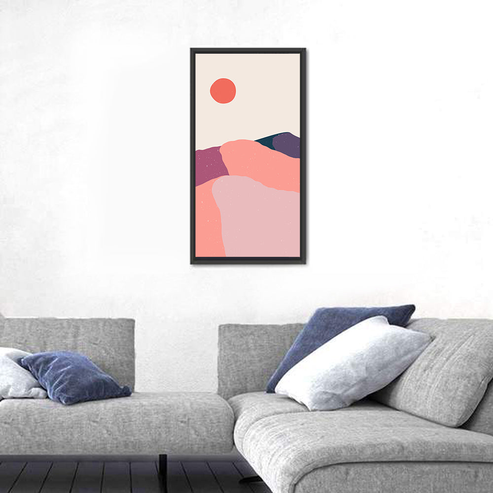 Desert Sunrise Abstract Landscape Wall Art