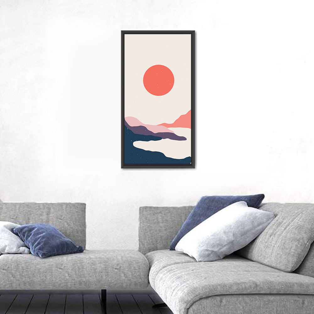 Boho Mountain Dawn Wall Art