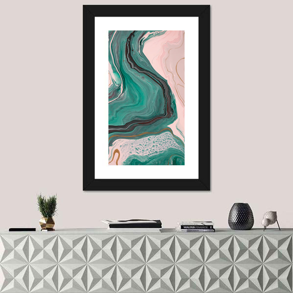 Fluid Ink Marble Study Wall Art
