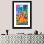 Vibrant Colorblock Grid Wall Art
