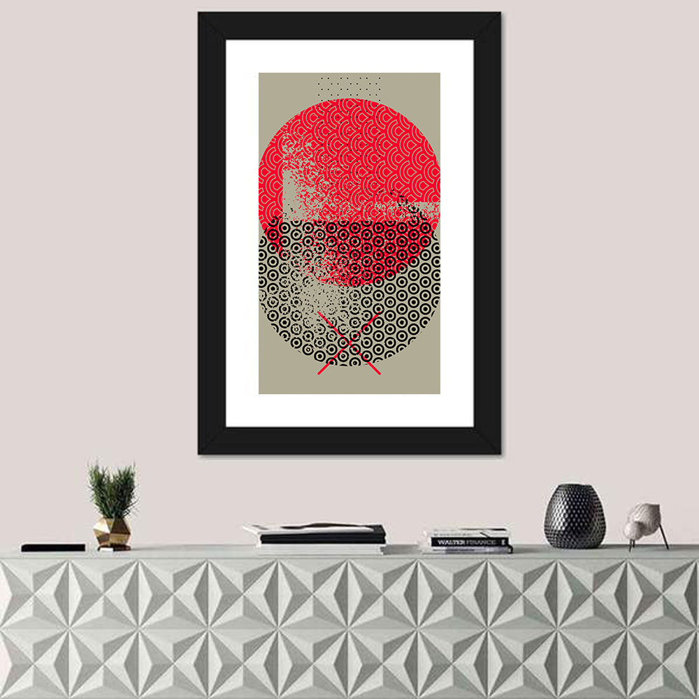 Stacked Circles Abstract Wall Art