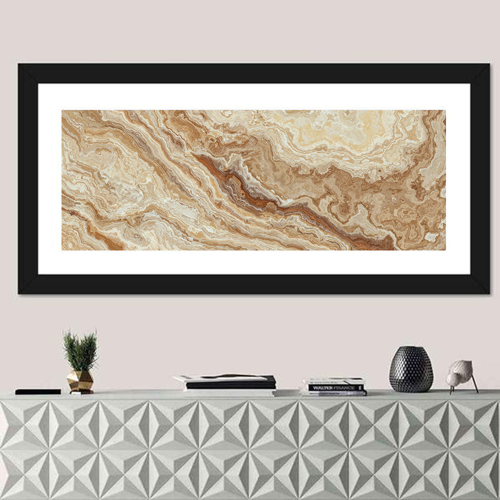 Honey Onyx Marble Illustration Wall Art