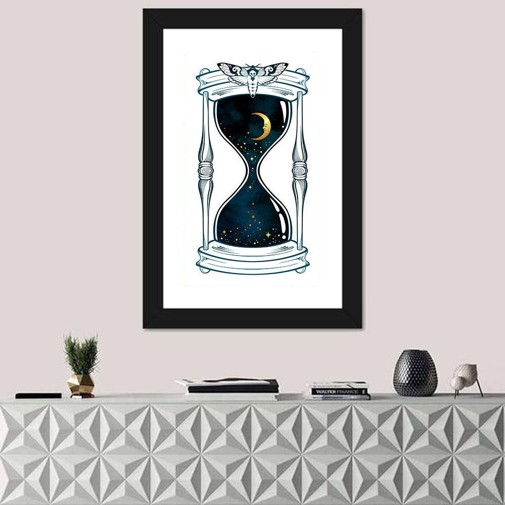 Hand Drawn Hourglass Wall Art