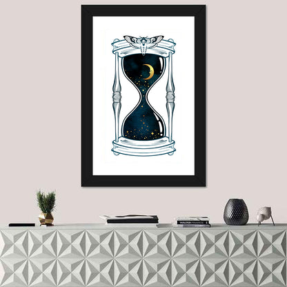 Hand Drawn Hourglass Wall Art