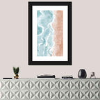 Aerial Shoreline Waves Wall Art