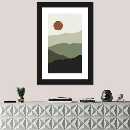 Sage Ridge Minimalist Landscape Wall Art