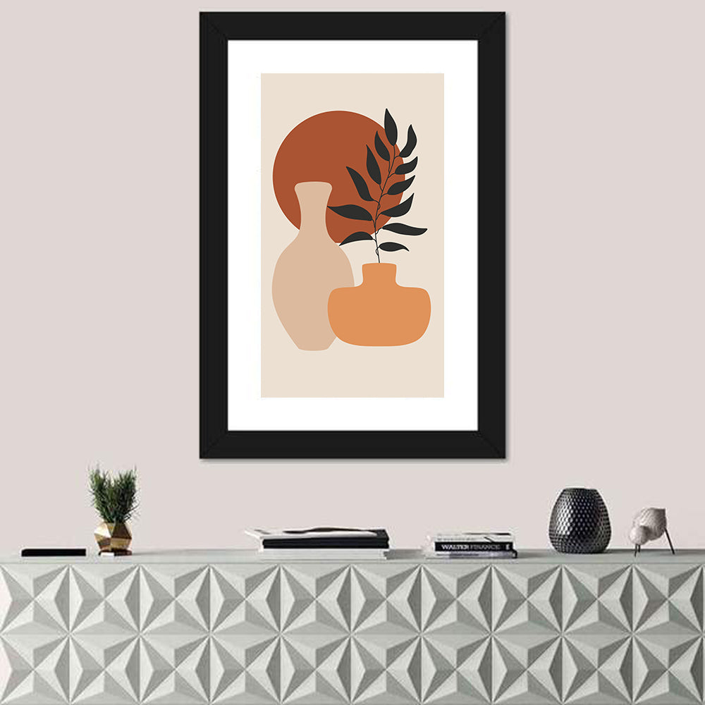 Abstract Botanical Vases Wall Art