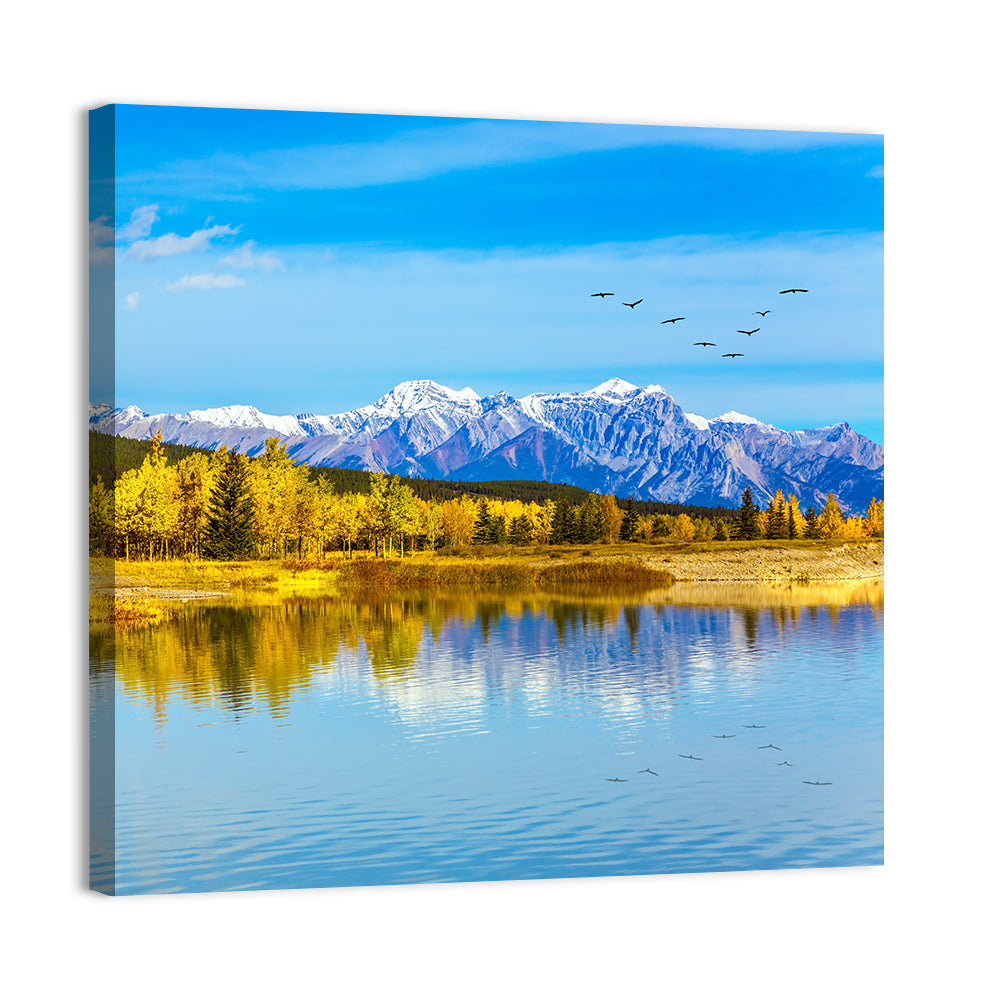 Abraham Lake Reflections Wall Art
