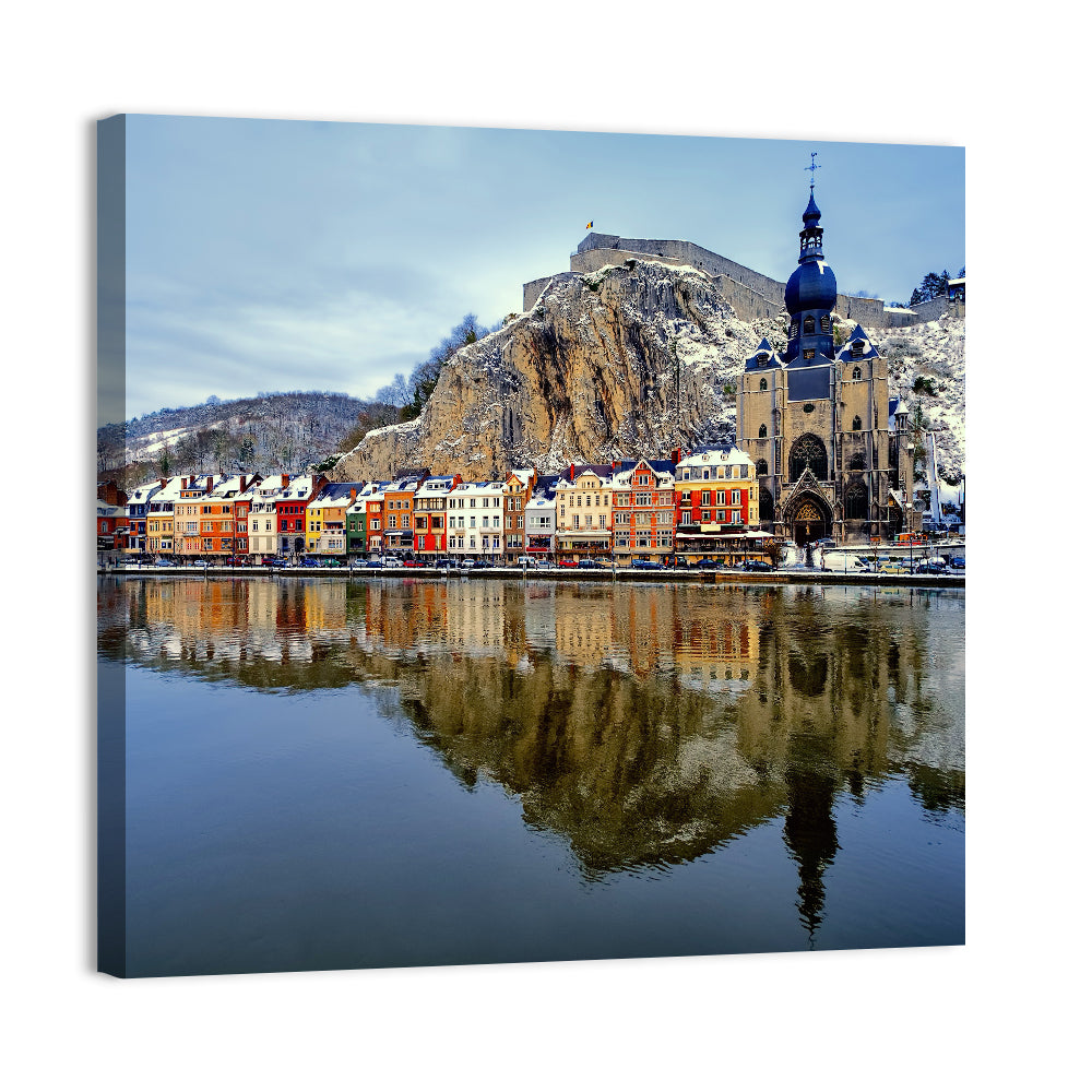 Dinant Collegiate Church on the Meuse Wall Art