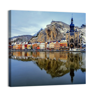 Dinant Collegiate Church on the Meuse Wall Art