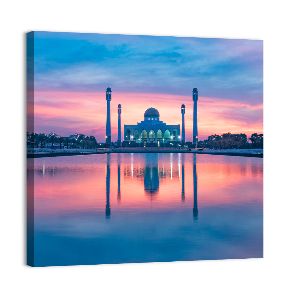 Central Mosque of Songkhla at Sunset Wall Art