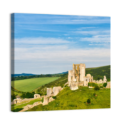 The Ruins Of Corfe Castle Wall Art