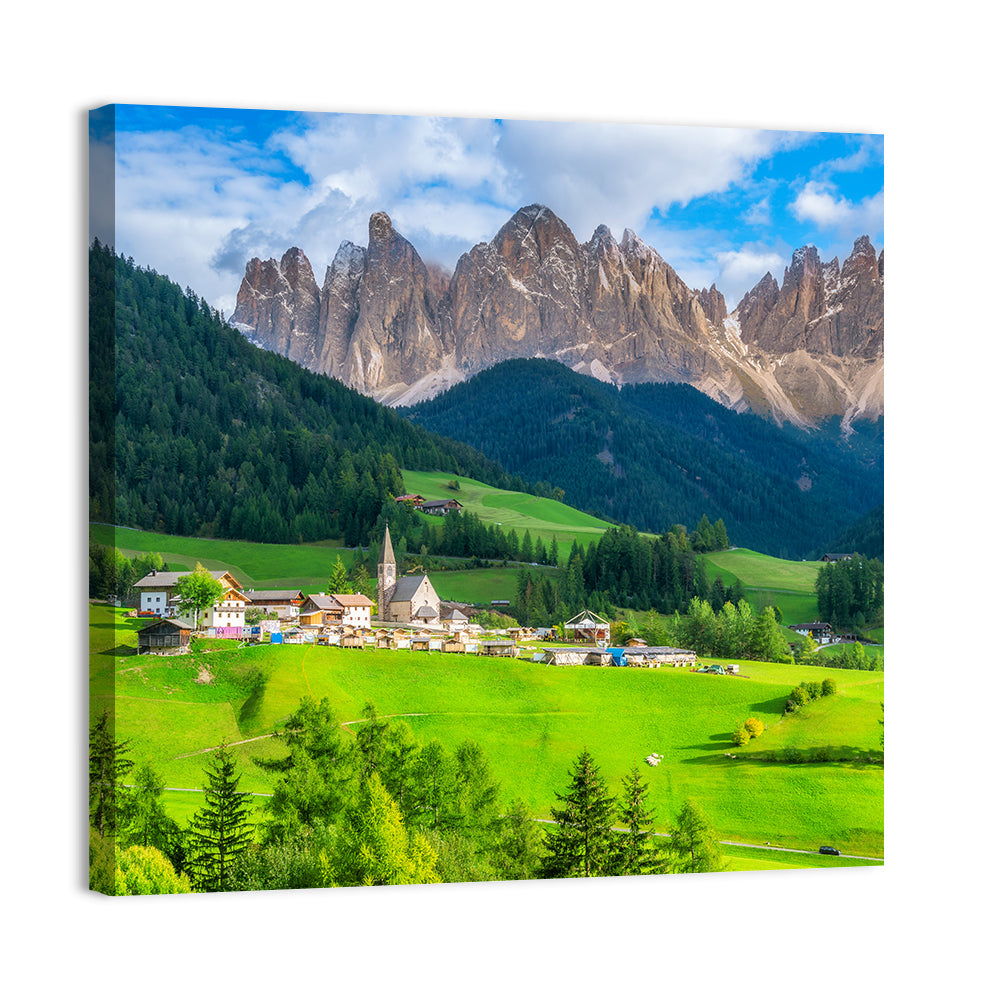 Santa Maddalena Village, Dolomites Wall Art