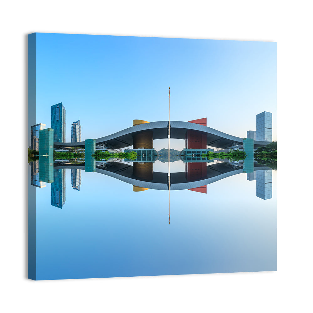 Shenzhen Civic Center at Sunrise Wall Art