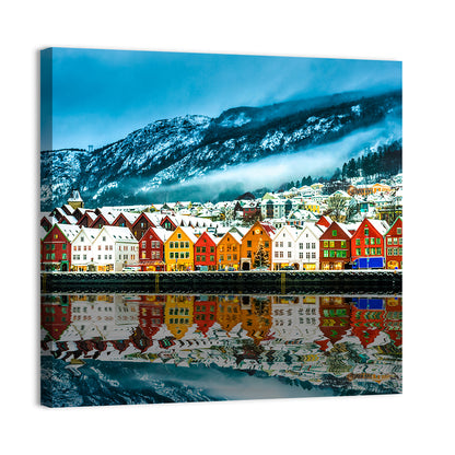 Bryggen Harbor, Bergen Wall Art