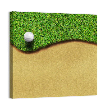 Golf Ball on Bunker Edge Wall Art