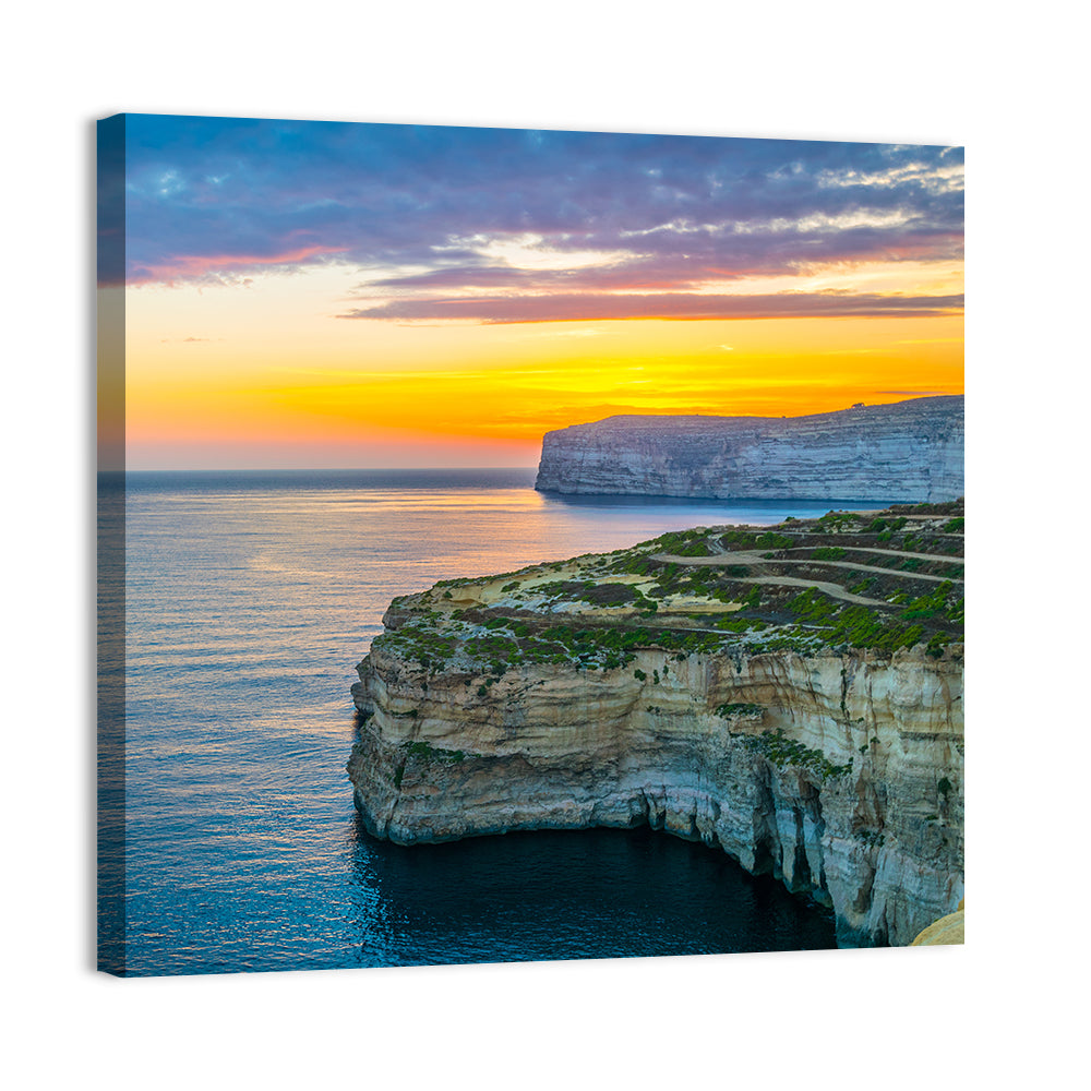 Dwejra Cliffs Sunset, San Lawrenz Wall Art