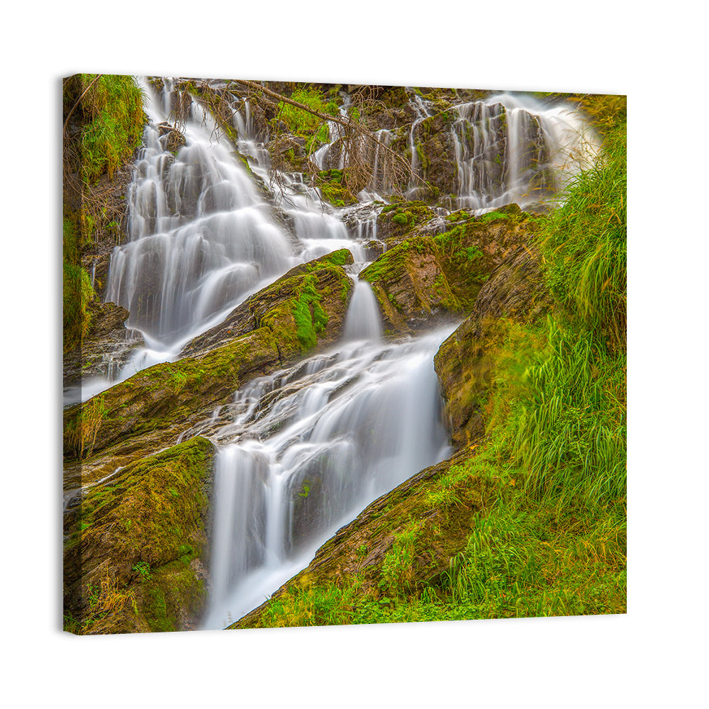 Tiered Waterfall in Val D'aosta Wall Art