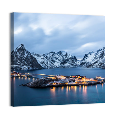 Blue Hour Over Reine, Lofoten Wall Art