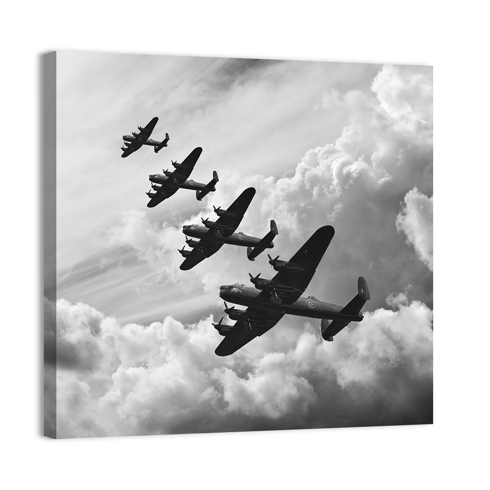 Lancaster Bombers in Formation Wall Art