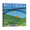 New River Gorge Skydiving Wall Art