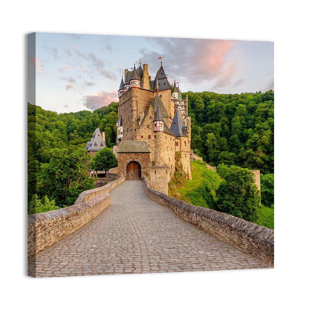 Eltz Castle at Dusk Wall Art