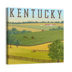 Kentucky Rolling Hills Illustration Wall Art