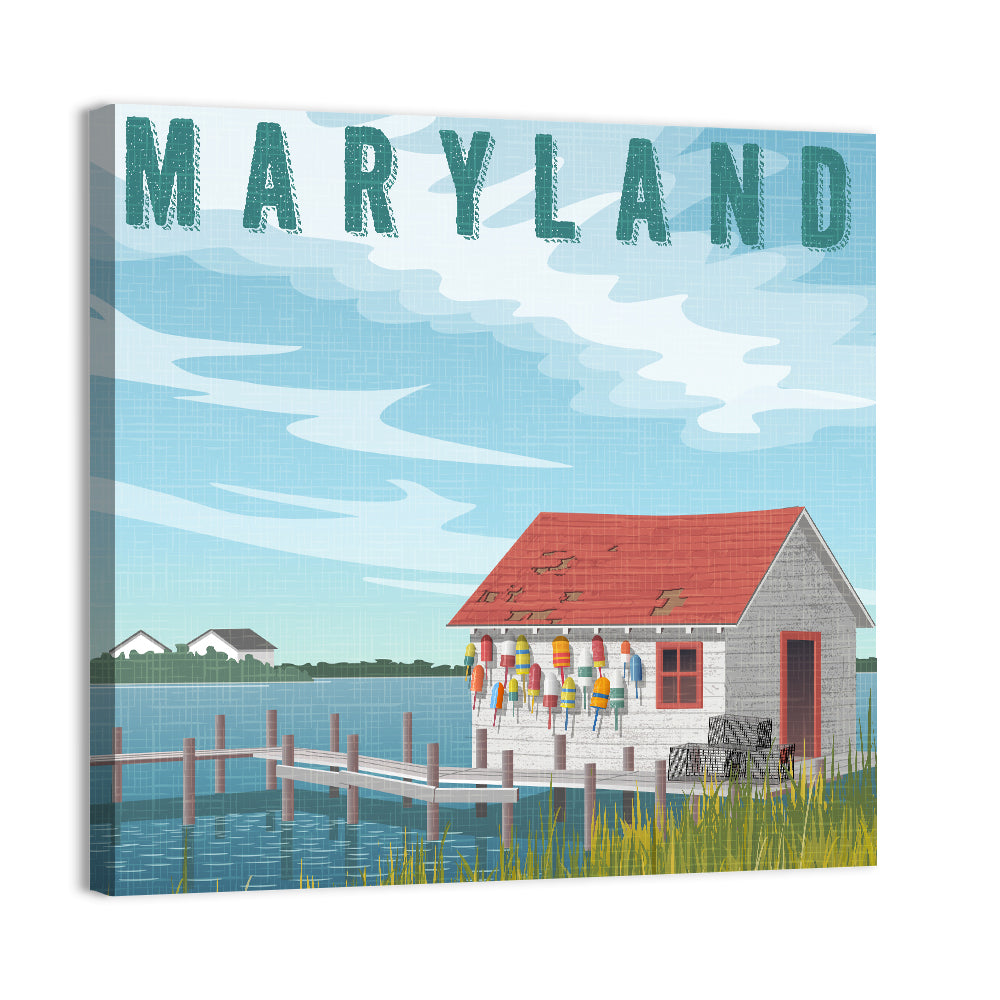 Maryland Harbor Scene Wall Art