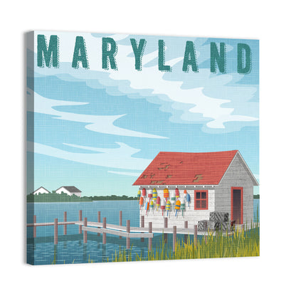 Maryland Harbor Scene Wall Art