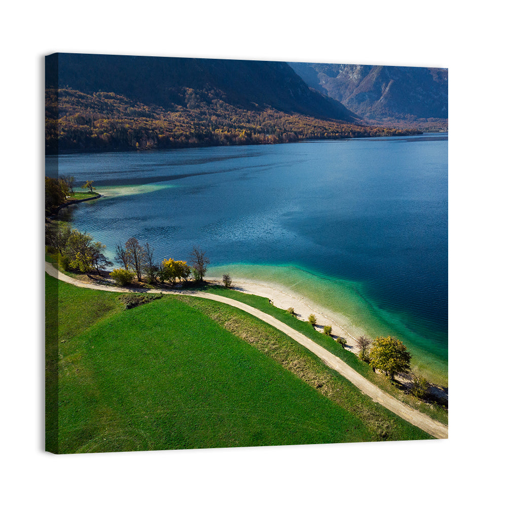 Bohinj Lake Shoreline Wall Art