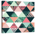 Geometric Tropical Palm Leaves Wall Art