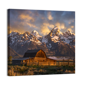 John Moulton Barn In Wyoming Wall Art