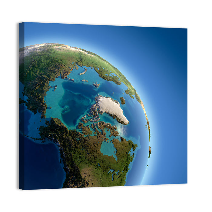 Arctic Earth Fragment Wall Art as a canvas print