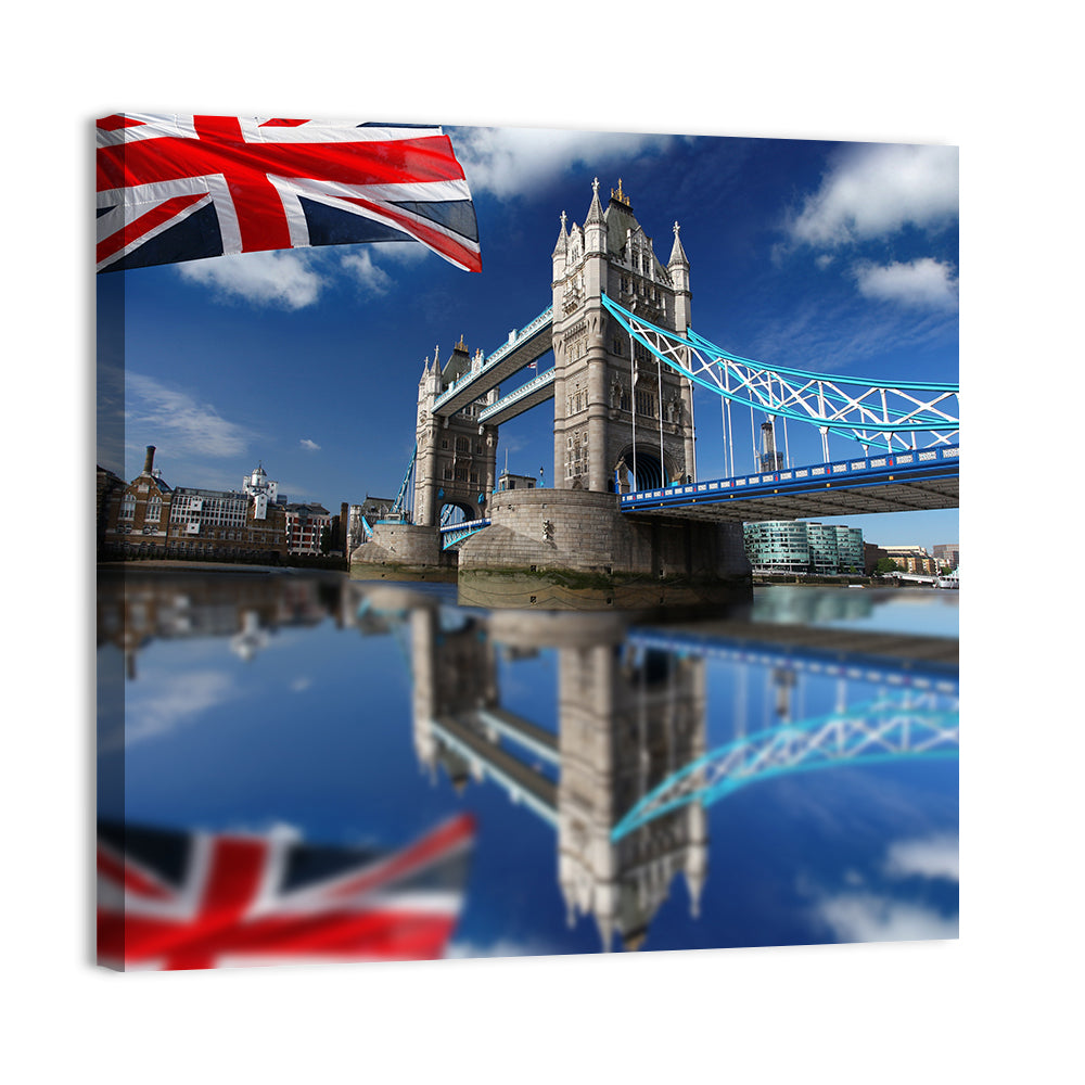 Tower Bridge with Union Jack Wall Art