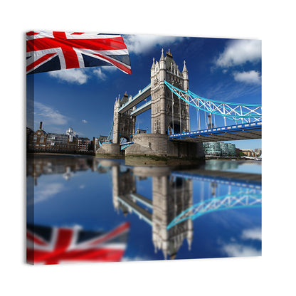 Tower Bridge with Union Jack Wall Art