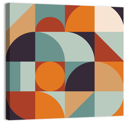 Asymmetrical Geometric Grid Wall Art
