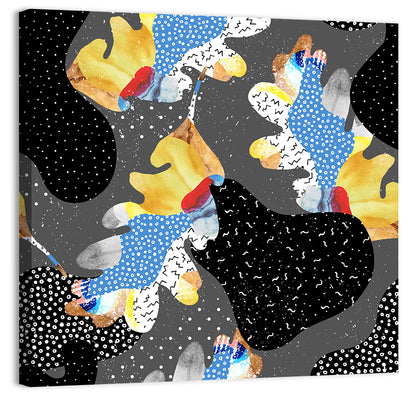 Fluid Leaf Collage Pattern I Wall Art