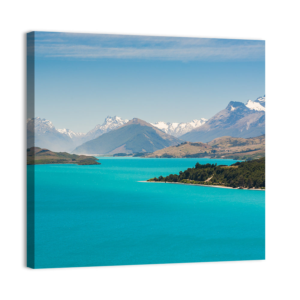 Wakatiup Lake Turquoise Waters New Zealand Wall Art