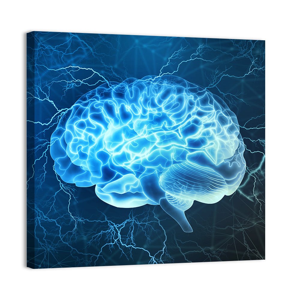 Neural Electrical Activity Wall Art