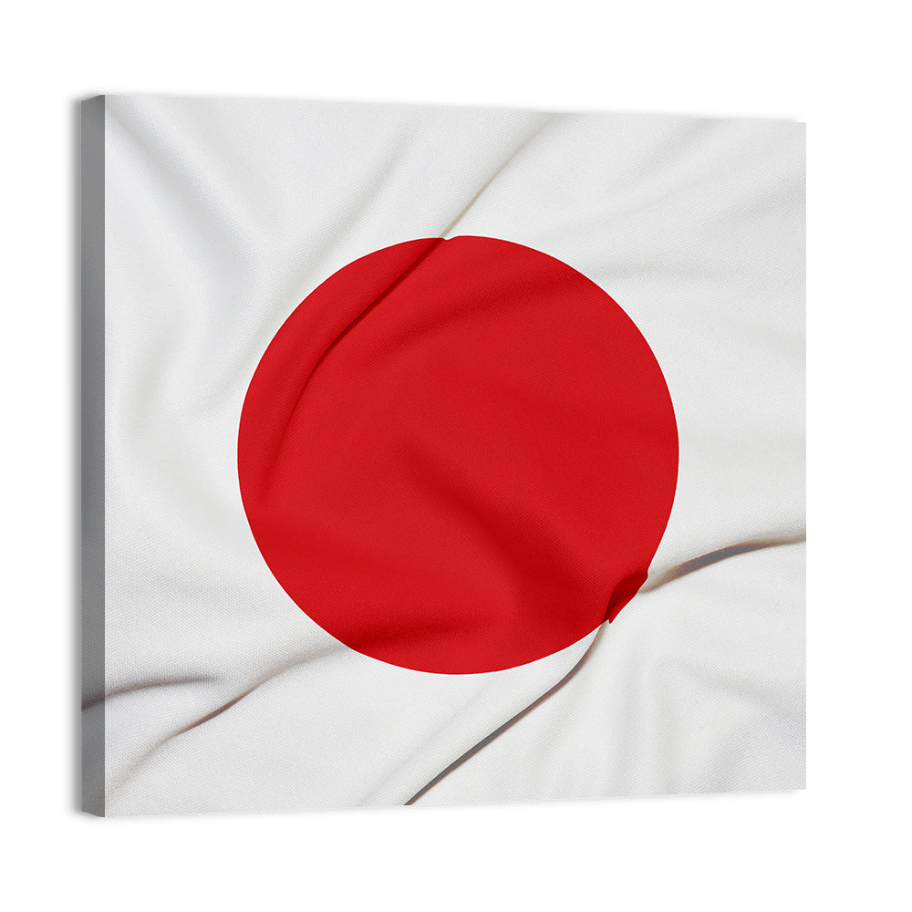 Japanese Flag Fabric Study Wall Art